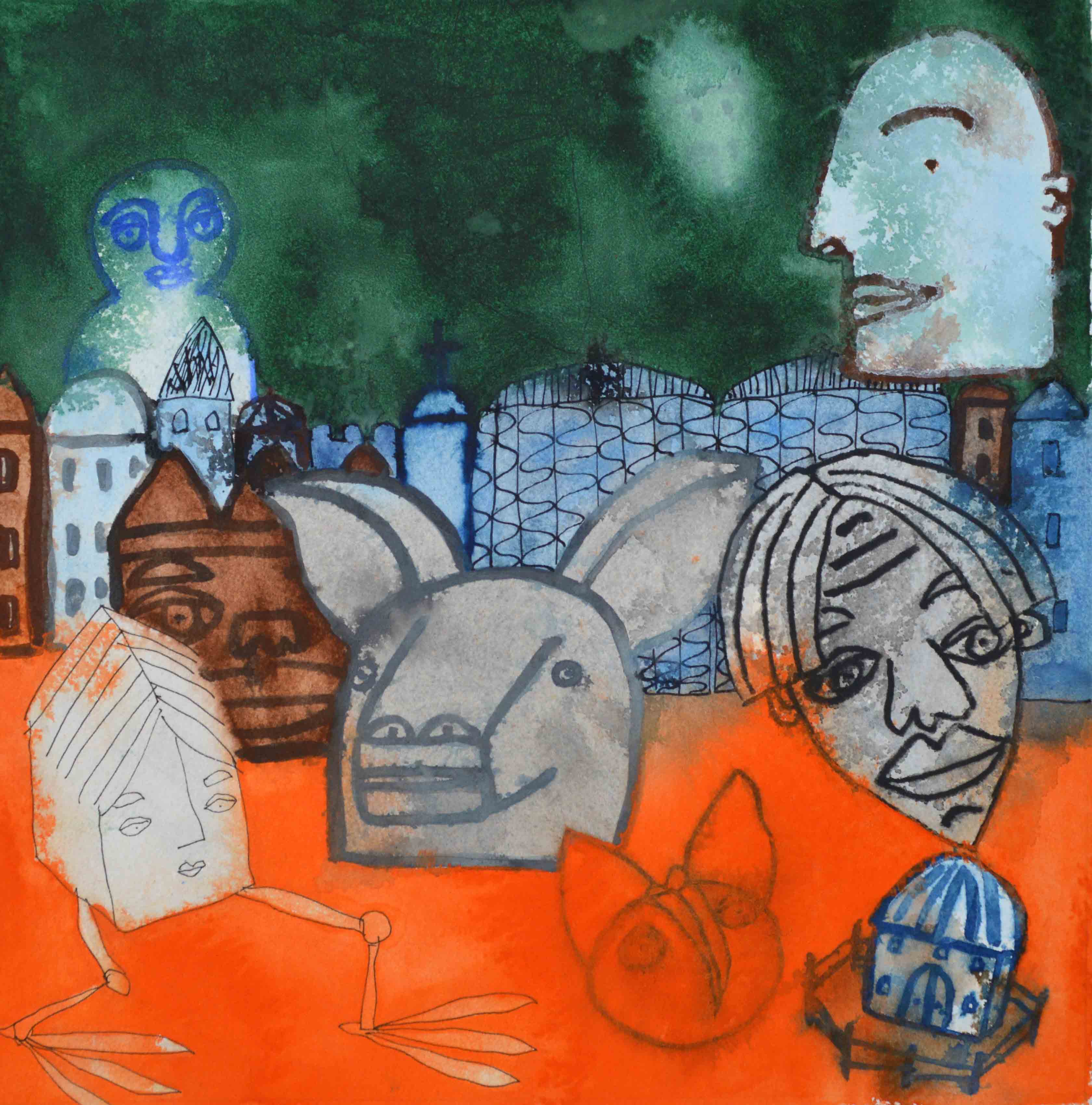 The Great Gates - Green and Orange