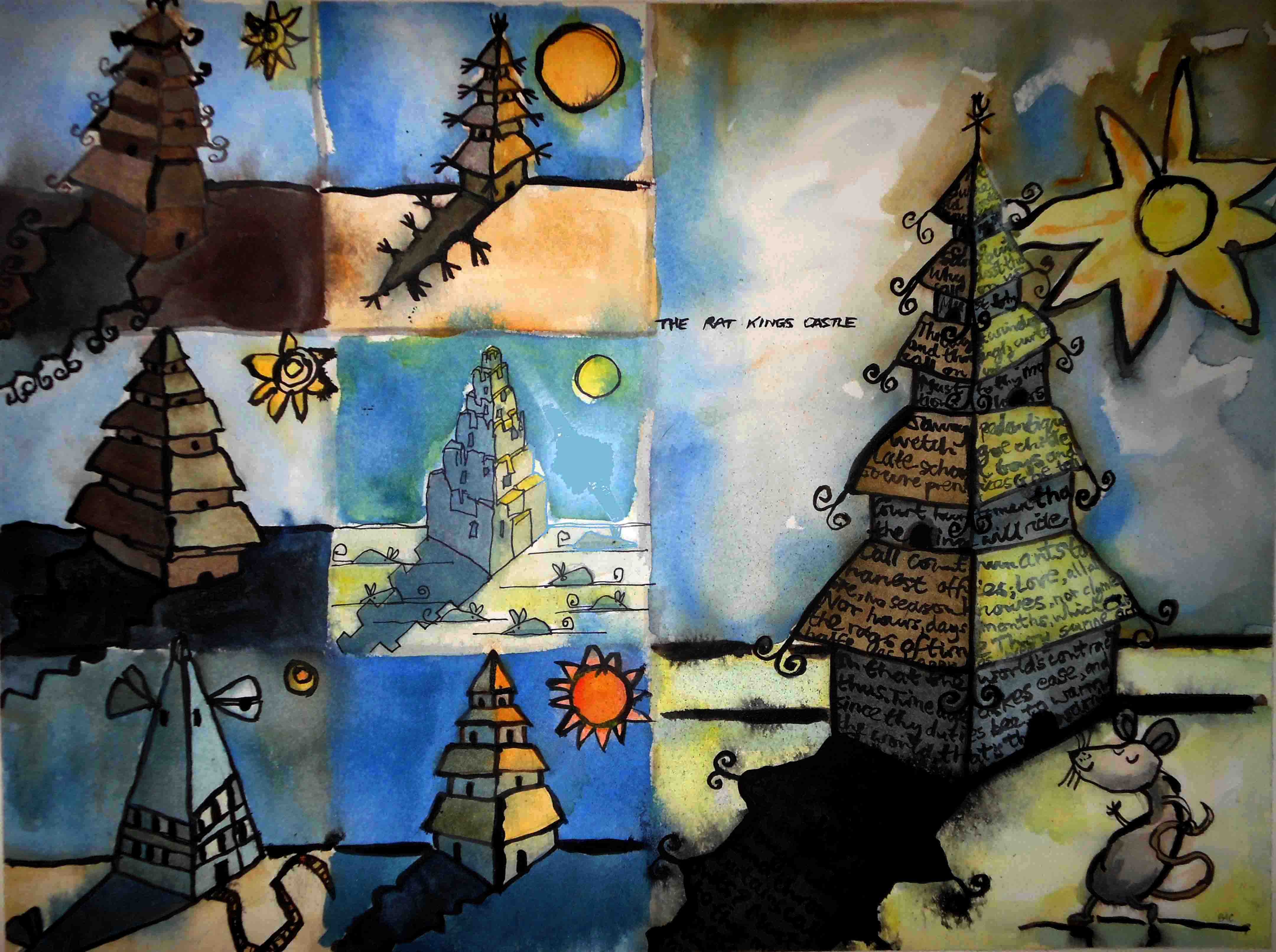Barry Cook art watercolour, gouache, ink, longdesc=